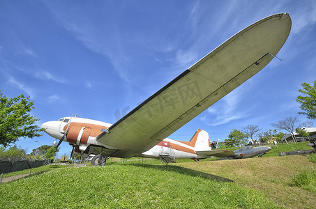 航空运输机摄影照片_克拉克盖博退役的DC-3