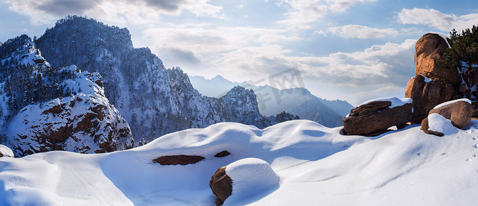 雪岳山冬季，韩国名山