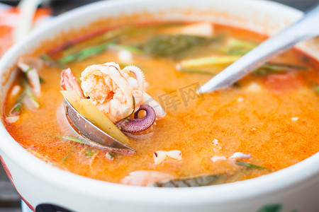 泰式海鲜辣汤