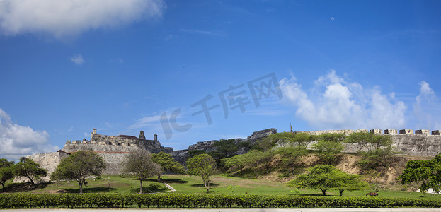 卡塔赫纳德印第亚斯全景圣费利佩城堡