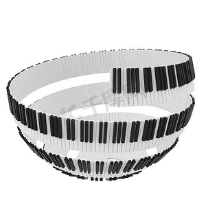 球形钢琴键盘设计