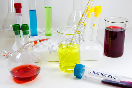 链球菌血液试管、实验室和化学仪器、诊断和研究