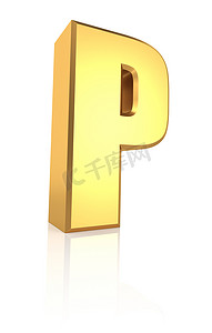 字母P图标摄影照片_3d 字母 P