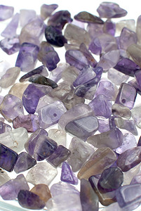 紫水晶砾石项链和手链珠