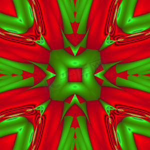 绿色电脑壁纸摄影照片_抽象的绿色和红色背景