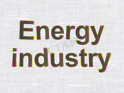 行业概念： 能源行业织物纹理背景