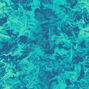 绿松石和蓝色大理石抽象背景纹理。