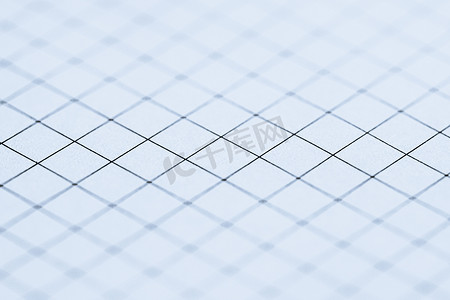 蓝色纸质背景摄影照片_蓝色网格纸质，回到学校背景