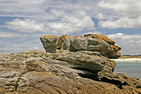 Pointe de Trevignon，布列塔尼，法国北部