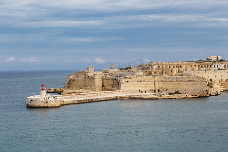 城市海景摄影照片_马耳他海景