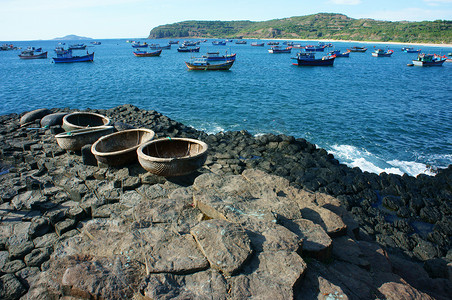 Ganh Da Dia，越南，岩石，海，旅行，越南