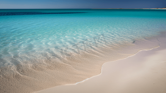蓝色水体旁的白色和棕色沙子