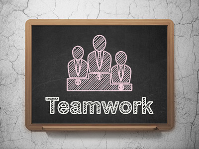 财务理念： 黑板背景下的业务团队和团队合作