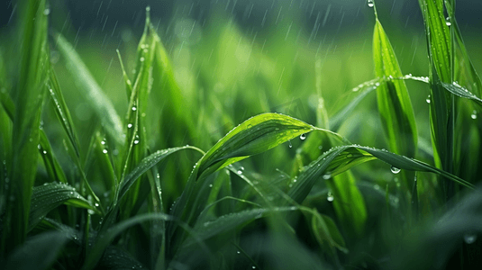 唯美治愈春天风景摄影照片_春季谷雨唯美治愈自然草地