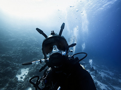 潜水员的高端水下面具