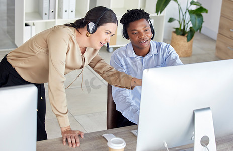 在 crm 咨询办公室、b2b 电话营销销售公司或联系我们的初创公司接受黑人男性、女性或呼叫中心计算机培训。