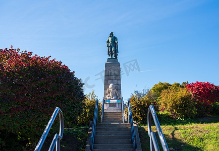 纽约州普拉茨堡的塞缪尔·德·尚普兰雕像