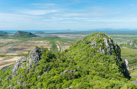 岩石山 Khao Daeng 观点 Prachuap Khiri Khan 泰国