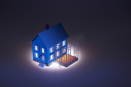 房子的照明模型