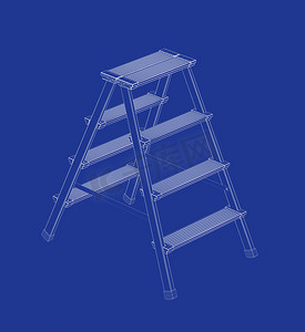 梯子三维摄影照片_梯子3D模型
