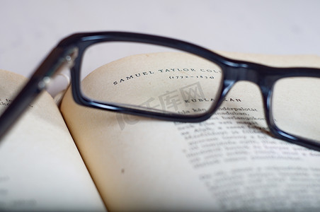 文化质感摄影照片_Samuel Taylor 透过眼镜的质感