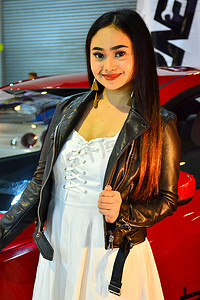sport摄影照片_菲律宾帕赛 Trans Sport Show 车展女模特