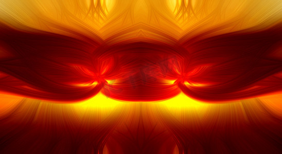 黄色交织摄影照片_形成火焰形状的交织纤维