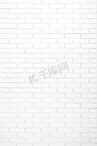 工程设计摄影照片_白砖墙纹理背景