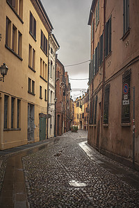 意大利费拉拉的一条历史小巷