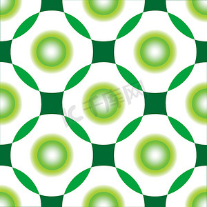 绿色圆圈无缝模式