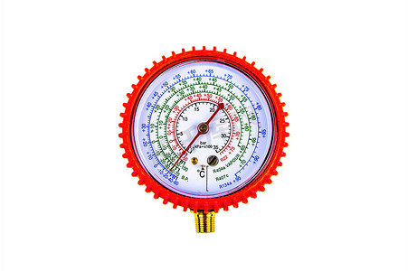 冰箱和空调的制冷剂压力表。