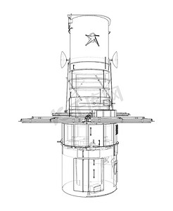 空间图标太空摄影照片_哈勃太空望远镜。