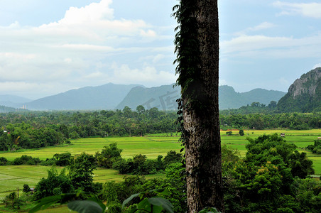 老挝万荣美丽的风景