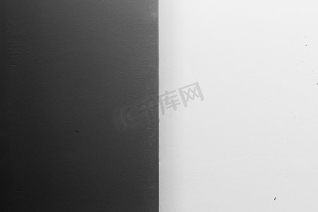 抽象的光影摄影照片_黑白、光影、两种颜色设计抽象单色深空白模板模拟复制空间