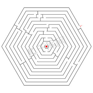 六角形黑色迷宫