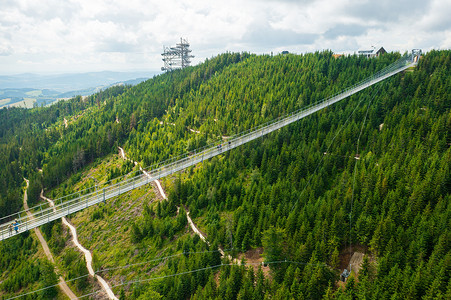 世界上最长的 721 米悬索人行天桥 Sky 桥和观景塔 Sky walk