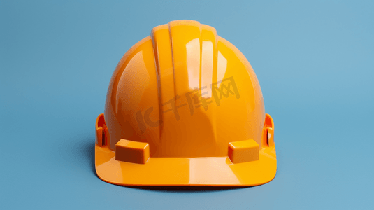 黄色建筑施工安全帽