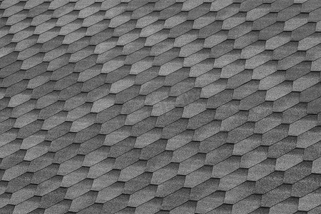 抽象方形几何摄影照片_屋顶瓷砖几何风格图案、马赛克灰色抽象纹理、方形细节背景