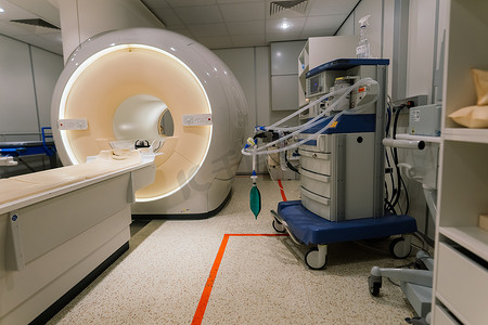 CT 计算机断层扫描仪在医院实验室。
