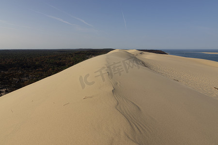 dune摄影照片_法国 Dune du Pilat 的视图