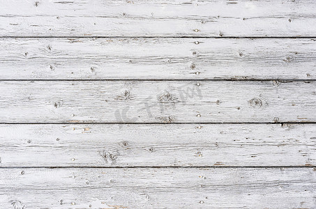 白色墙体摄影照片_旧的白色木板背景纹理