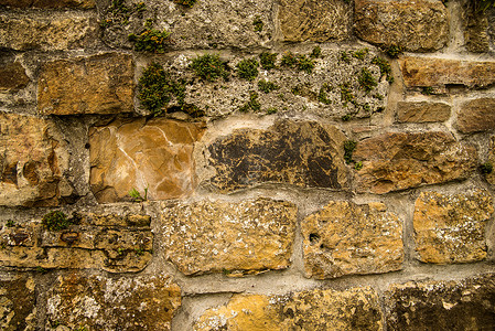 石子摄影照片_德国一座城堡的中世纪墙壁