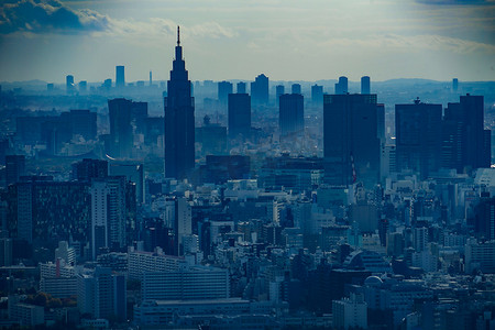 新宿市（从Sunshine 60的观景台）