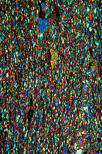 100x 显微镜下的米卡西斯矿物