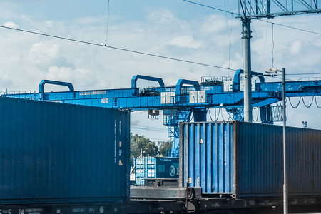 货运货物集装箱运输交货航运运输过境