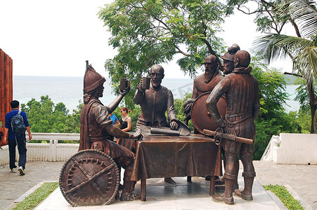 菲律宾薄荷岛的血迹纪念碑。