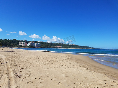 波多黎各伊莎贝拉海滩上的沙子和海水