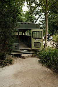 德国 Zoom Erlebniswelt Gelsenkirchen 动物园的旧巴士