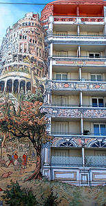 彩绘建筑在里昂
