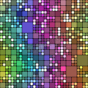 彩色方块图案